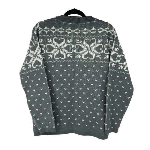 Vintage Angelli Gray White Fair Isle Cardigan - Picture 6 of 6